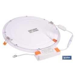 DOWNLIGHT EMPOTRABLE BLANCO SMD 24 W 2400 LM Ø295 MM 3CCT