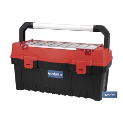 CAJA DE HERRAMIENTAS CON ORGANIZADOR Y REFUERZOS ABS 595 X 288 X 308 MM