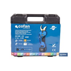 CONJUNTO TIJERAS DE PODAR A BATERÍA + PÉRTIGA EXTENSIBLE 140 - 207 CM