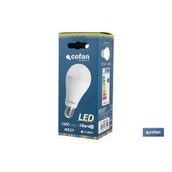 BOMBILLA LED STD 18W E27 240º 1.800LM 3000K