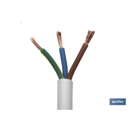 ROLLO 100M MANGUERA BLANCO H05VV-F (3X2,5MM)