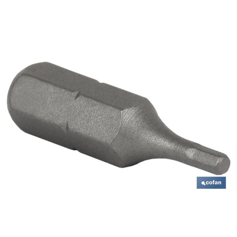 PUNTA DE DESTORNILLADOR HEXAGONAL ESTÁNDAR 2 25 MM VENTA UNITARIA