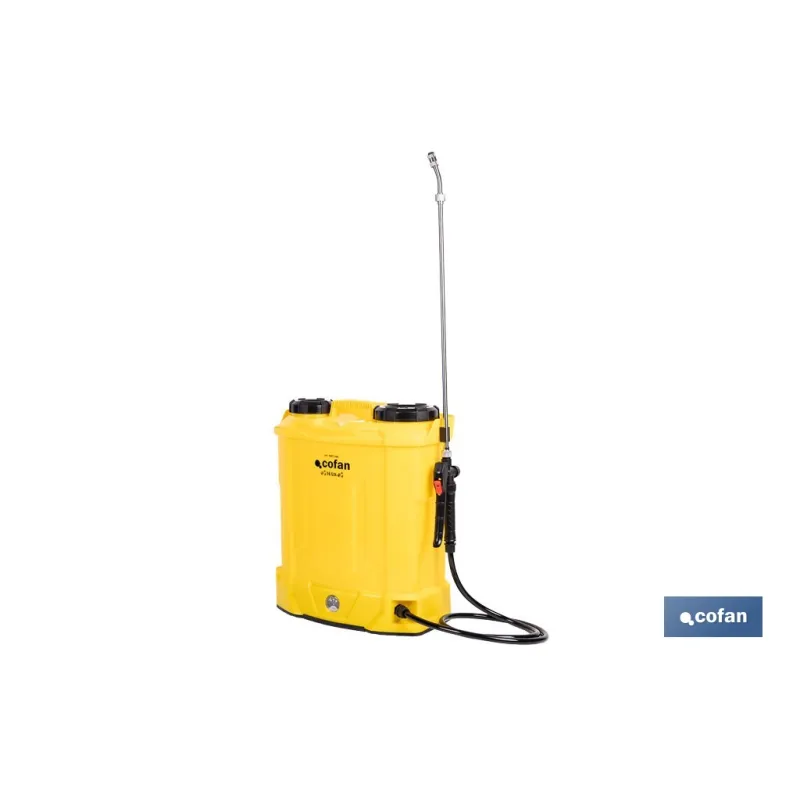 PULVERIZADOR DE ESPALDA ELÉCTRICO 16 L Li-Ion 12 V 8.0 Ah