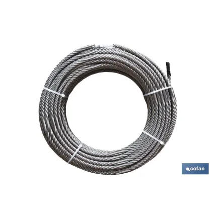ROLLO CABLE GALVANIZADO 100 MTS. 5MM.