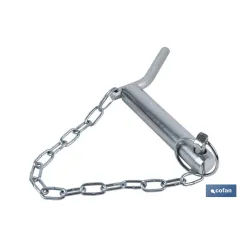 PERNO CON MANGO, PASADOR Y CADENA Ø25 X 125 MM