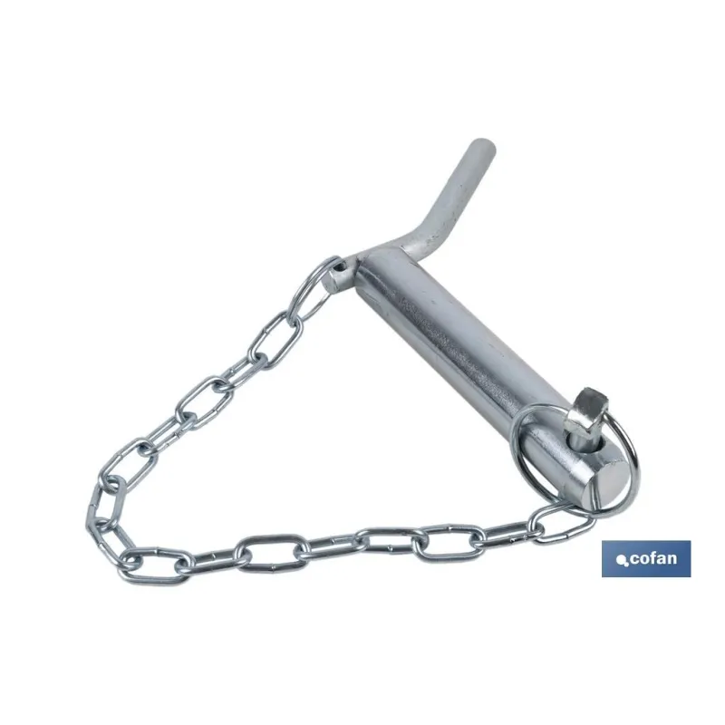 PERNO CON MANGO, PASADOR Y CADENA Ø25 X 125 MM