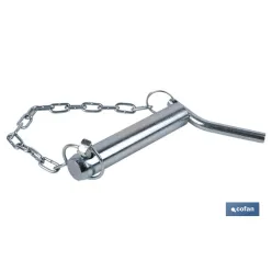 PERNO CON MANGO, PASADOR Y CADENA Ø28 X 135 MM