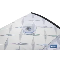 PARASOL ALUMINIZADO EFECTO LÁSER CON VENTOSAS 70 X 150 CM