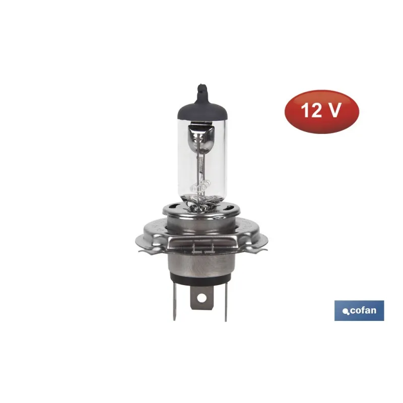 LÁMPARA HALÓGENA COFAN H4 (P43t) 12V 60/55W