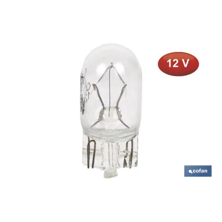 LÁMPARA S/CASQUILLO W5W  12V venta unitaria