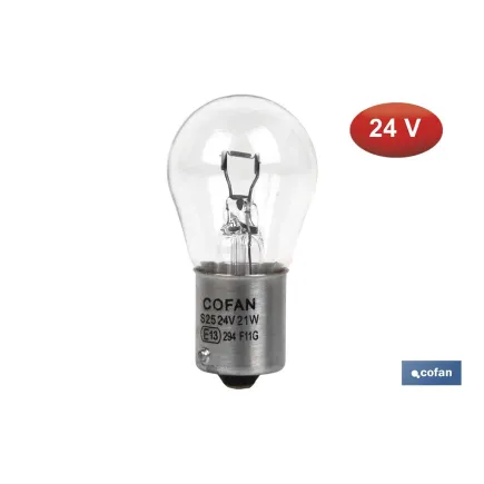 LÁMPARA COFAN 1 POLO P21W (BA15s) 24V