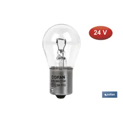 LÁMPARA COFAN 1 POLO P21W (BA15s) 24V venta unitaria