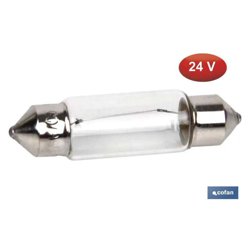 LÁMPARA COFAN PLAFONIER C5W (11X38) 24V venta unitaria