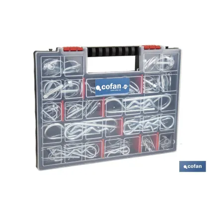 MALETÍN SURTIDO PASADORES R Y ANILLA (120 PCS)