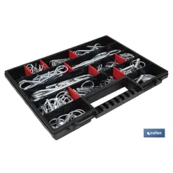 MALETÍN SURTIDO PASADORES R Y ANILLA (120 PCS)