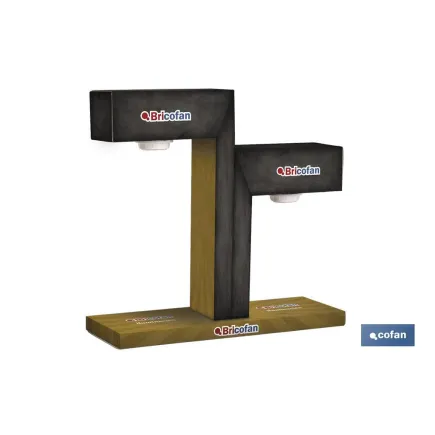 EXPOSITOR ELECTRICO MOSTRADOR 2 GLOBOS E27