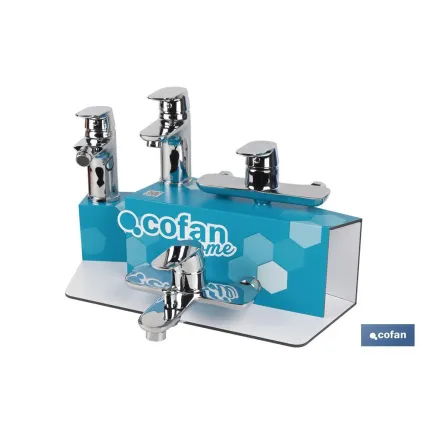 KIT DE GRIFERÍA + EXPOSITOR MODELO RIFT