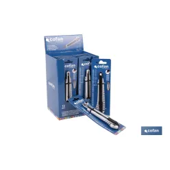 EXPOSITOR DE CÚTER DE ALUMINIO 9 MM 12 UDS.