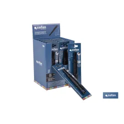 EXPOSITOR DE CÚTER ANTIDESLIZANTE HEAVY DUTY 9 MM 12 UDS.