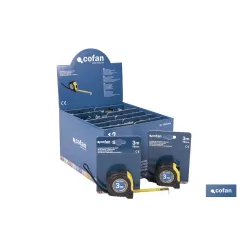 EXPOSITOR DE FLEXÓMETROS CON PROTECCIÓN DE GOMA 16 MM X 3 M 12 UDS.