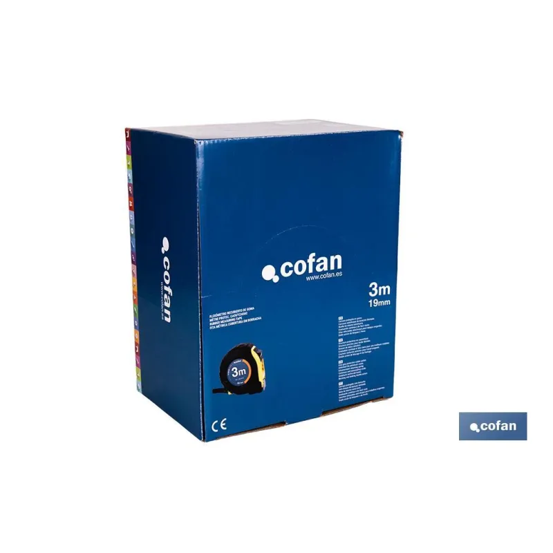 EXPOSITOR DE FLEXÓMETROS CON PROTECCIÓN DE GOMA 19 MM X 3 M 12 UDS.