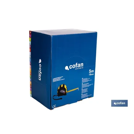 EXPOSITOR DE FLEXÓMETROS CON PROTECCIÓN DE GOMA 19 MM X 5 M 12 UDS.