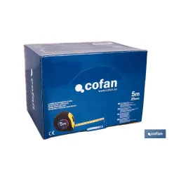 EXPOSITOR DE FLEXÓMETROS CON PROTECCIÓN DE GOMA 25 MM X 5 M 6 UDS.