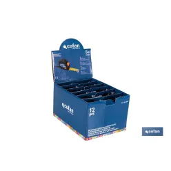 EXPOSITOR DE FLEXÓMETROS ANTIDESLIZANTES 19 MM X 5 M 12 UDS.