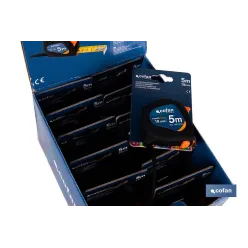 EXPOSITOR DE FLEXÓMETROS ANTIDESLIZANTES 19 MM X 5 M 12 UDS.