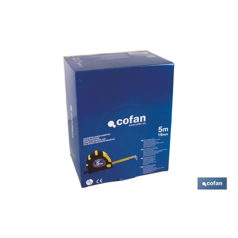 EXPOSITOR DE FLEXÓMETROS MAGNÉTICOS 19 MM X 5 M 12 UDS.