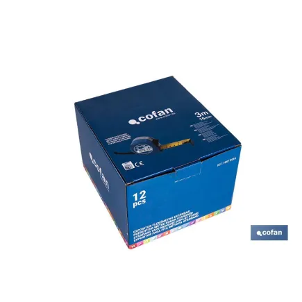 EXPOSITOR FLEXÓMETRO ESTÁNDAR 16 MM X 3 M 12 UDS.