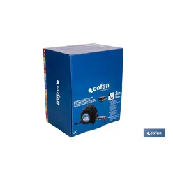 EXPOSITOR FLEXÓMETRO HOJA NEGRA DOBLE CARA 19 MM X 3 M 12 UDS.