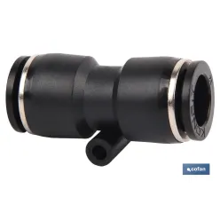 EMPALME RAPIDO RECTO PLASTICO T-6 Venta unitaria