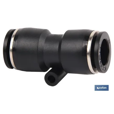 EMPALME RAPIDO RECTO PLASTICO T-12 Venta unitaria