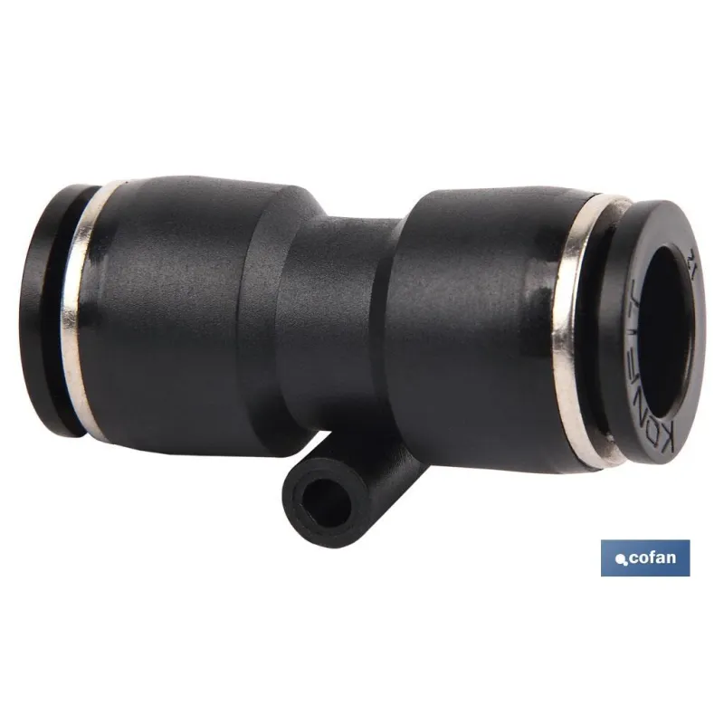 EMPALME RAPIDO RECTO PLASTICO T-14 Venta unitaria