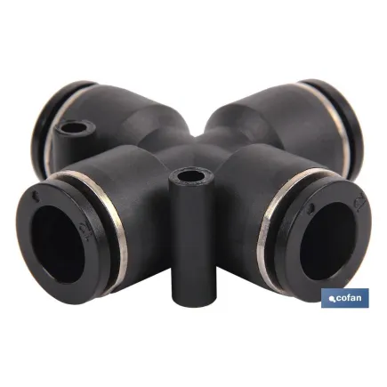 EMPALME RAPIDO FORMA CRUZ M-6 Venta unitaria