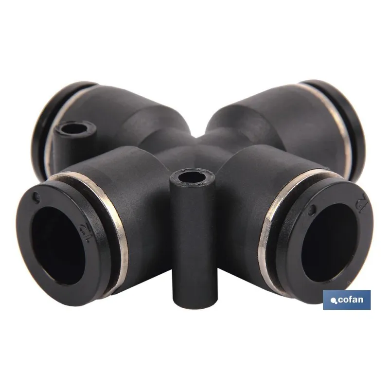 EMPALME RAPIDO FORMA CRUZ M-10 Venta unitaria