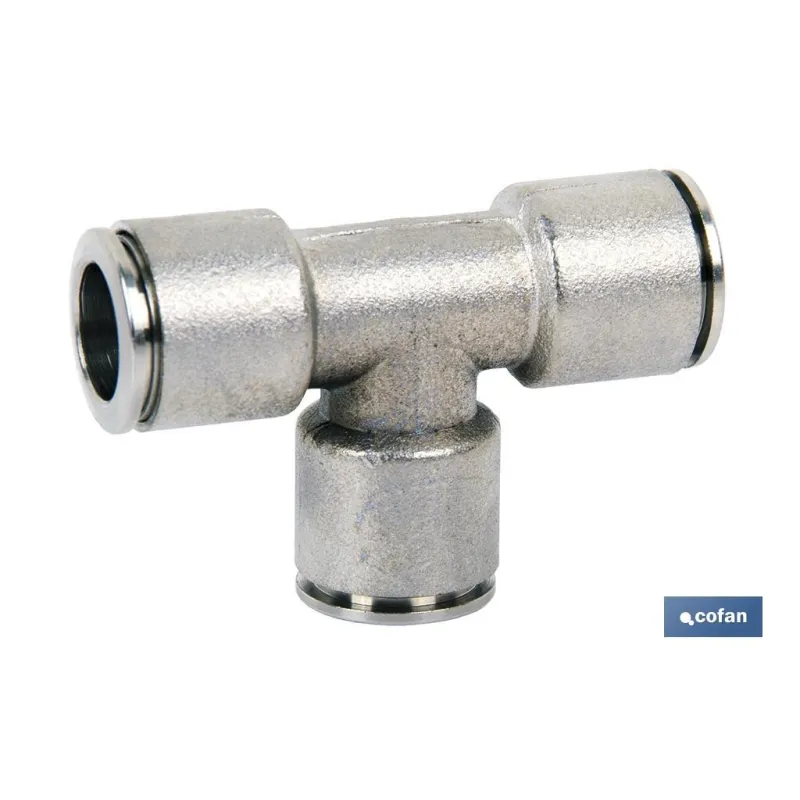 EMPALME RAPIDO METALICO TE TUBO DE 10 Venta unitaria