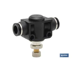 REGULADOR DE FLUJO UNIDIRECCIONAL EN LINEA TUBO-TUBO D-10