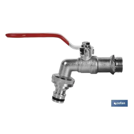 GRIFO CON MANETA PARA MANGUERA 3/4 X 1