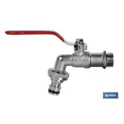 GRIFO CON MANETA PARA MANGUERA 1 X 1