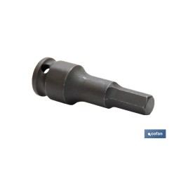 VASO IMPACTO 3/8 HEXAG. MACHO 8 MM