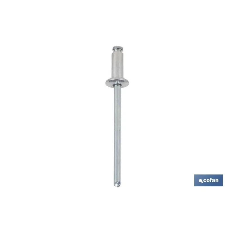 REMACHE ALUMINIO NORMAL 6 X 8 MM