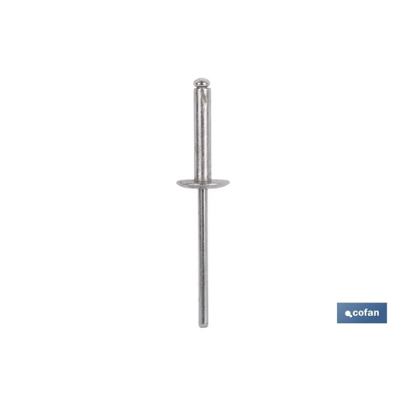 REMACHE ALUMINIO ALA ANCHA D-9,5  3,2 X 12 MM