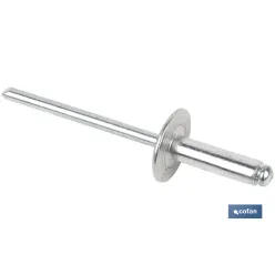 REMACHE ALUMINIO ALA ANCHA D-14  4,8 X 8 MM