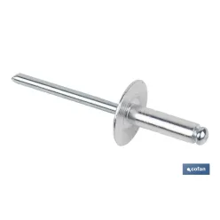 REMACHE ALUMINIO ALA ANCHA D-16  4,8 X 16 MM