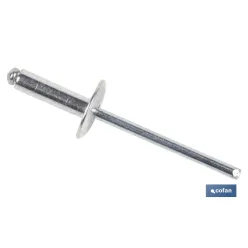 REMACHE ALUMINIO ALA ANCHA D-16  4,8 X 24 MM