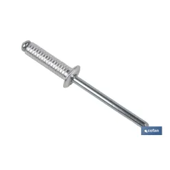 REMACHE ALUMINIO RANURADO 4 X 16 MM
