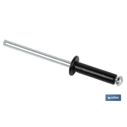 REMACHE DE FLOR NEGRO 4 X 16 MM