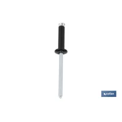 REMACHE DE FLOR NEGRO 4 X 20 MM